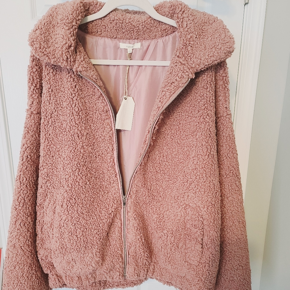 Rose Faux Fur Jacket